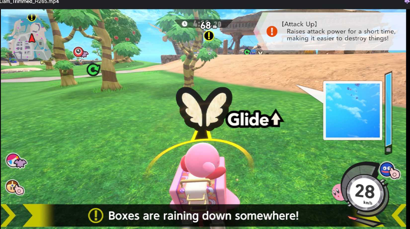 Kirby Air Riders City Trial Glide Badge.