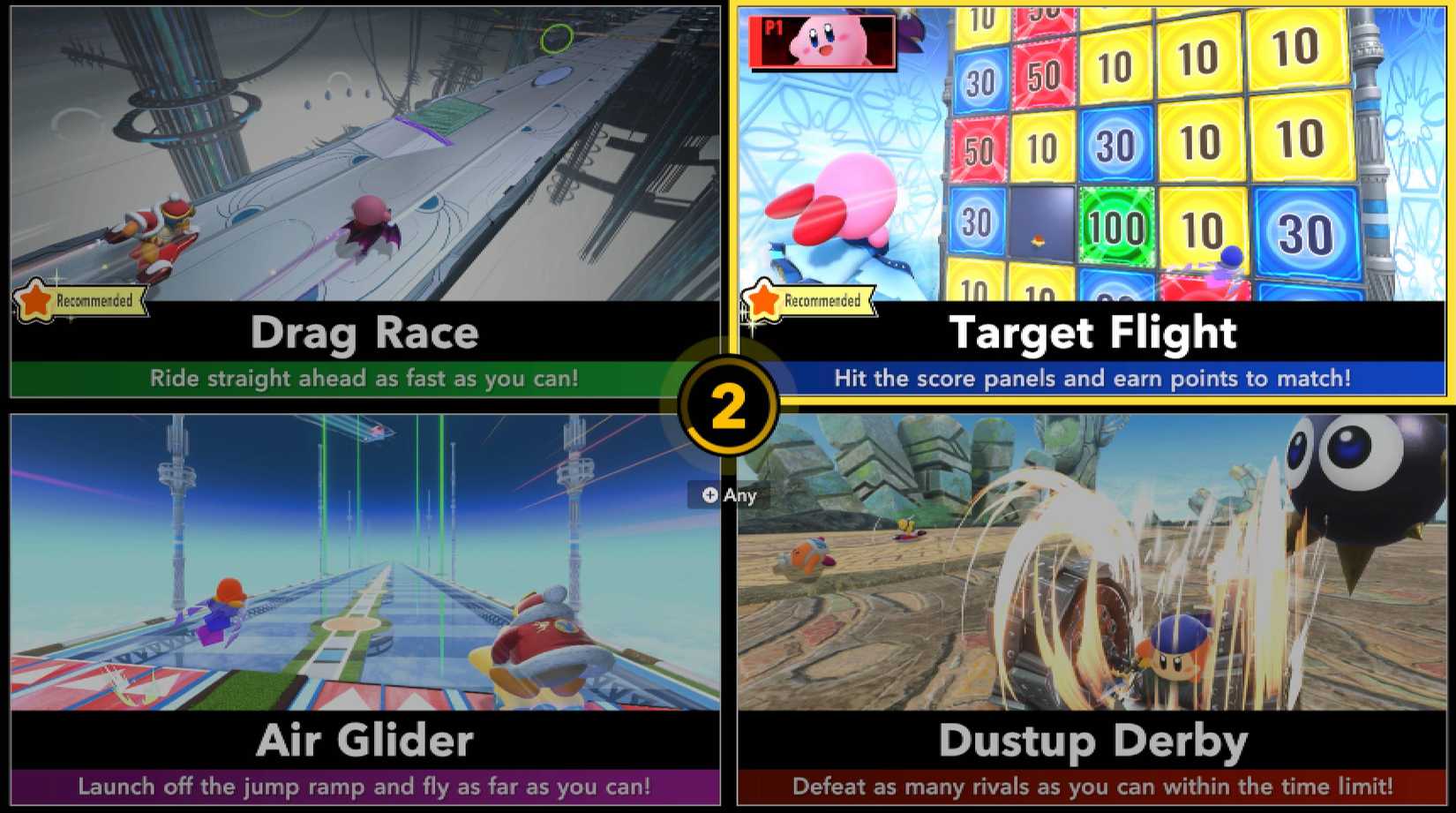 Kirby Air Riders Stadium Selection